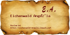 Eichenwald Angéla névjegykártya
